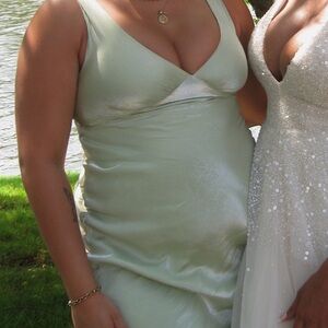 Elegant Iridescent Green Dress